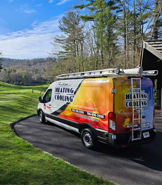 radlee heating and cooling van